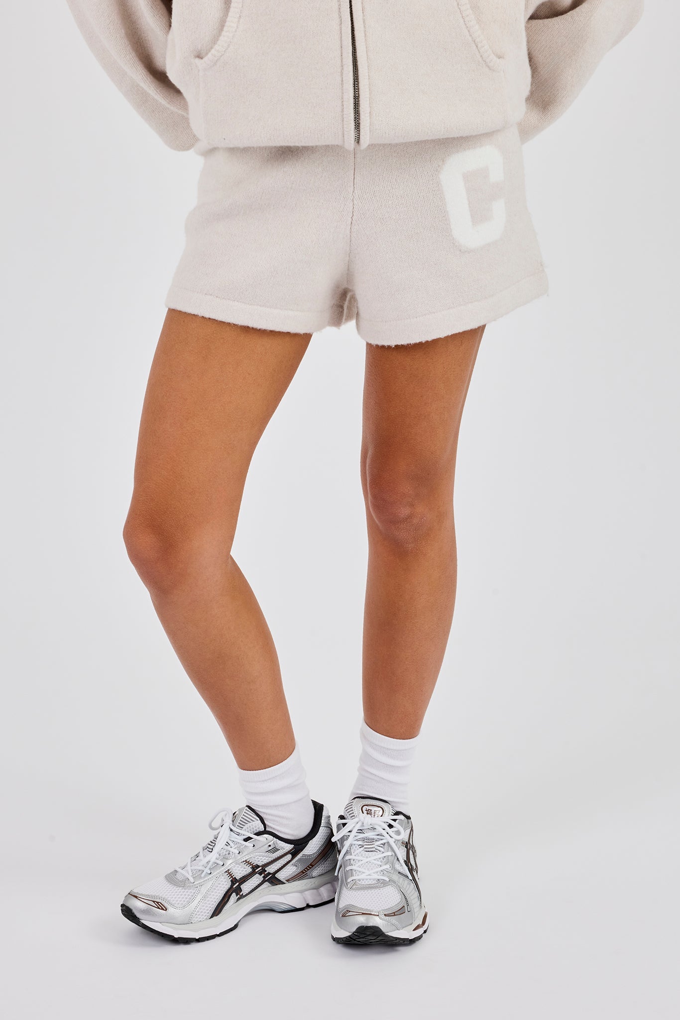 Knitted C Short - Oatmeal